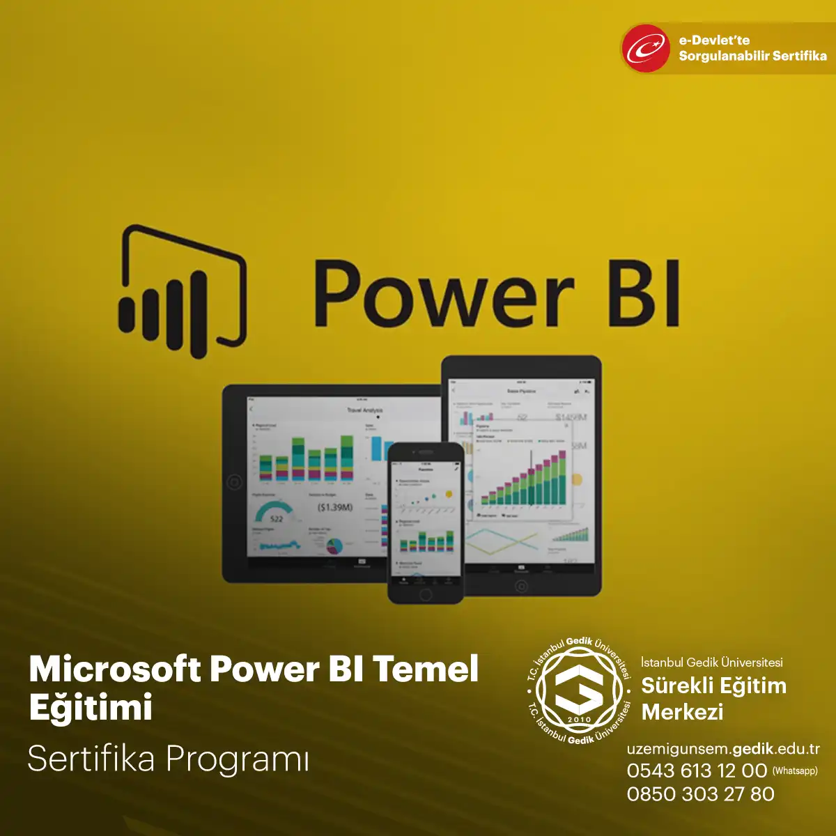 Microsoft Power BI Temel Eğitimi Sertifika Programı